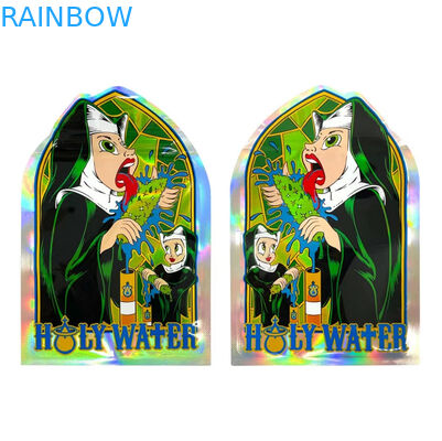 ถุงซิปล็อค Mylar พิมพ์แบบกำหนดเอง Heat Seal Gummies ถุงซิปสแน็คอลูมิเนียมฟอยล์