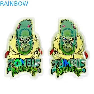 กลิ่น Mylar Edibles ถุงพลาสติก เมล็ดดอกไม้ โฮโลแกรมทรงกลม ถุง 3.5G