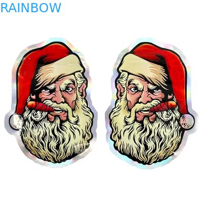 กระเป๋าใส่ขนมตัดไดคัทแบบวงกลมไม่สม่ำเสมอกระเป๋า Mylar รูปร่างที่กำหนดเอง 3.5G 7G