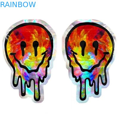 กระเป๋าใส่ขนมตัดไดคัทแบบวงกลมไม่สม่ำเสมอกระเป๋า Mylar รูปร่างที่กำหนดเอง 3.5G 7G