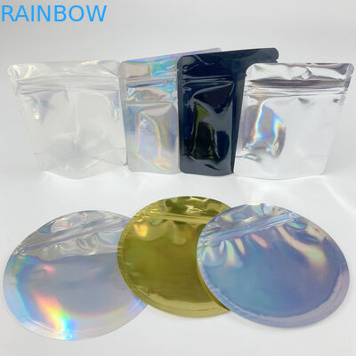 4 X 6 Mylar Custom Shape Stand Up Pouch พร้อมซิปเด็ก