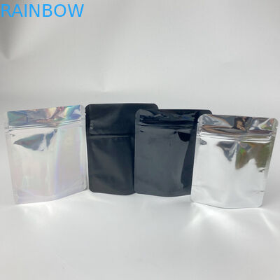 ถุงใส่โฮโลแกรมวงกลมทนเด็กอลูมิเนียมฟอยล์ดอกไม้เมล็ด Mylar Exit Bags