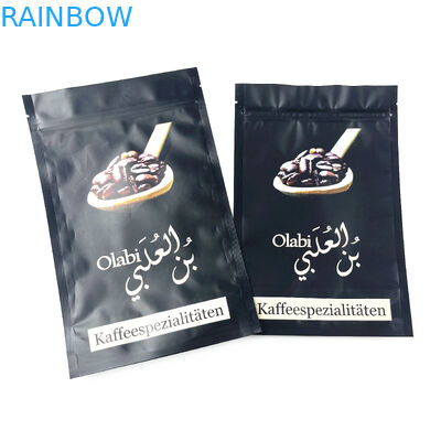 การพิมพ์ดิจิตอลกำหนดเอง Mylar 8oz เมล็ดกาแฟบรรจุภัณฑ์ถุงซิป