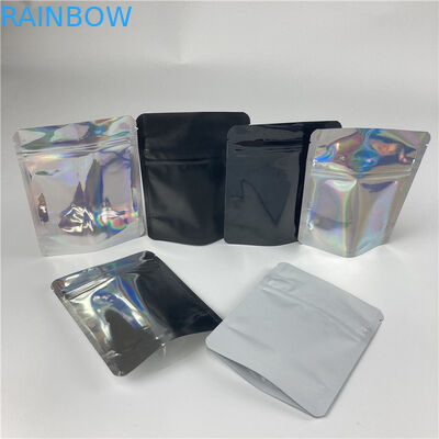 3.5g Zip Lock ฟอยล์รูปทรงกลม Mylar กระเป๋าที่กำหนดเองพิมพ์วงกลมซิปบรรจุภัณฑ์