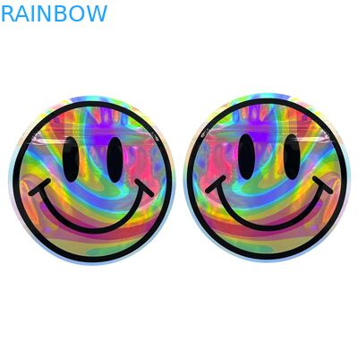 ถุงซิปพลาสติก Mylar รูปร่างไม่สม่ำเสมอกลิ่น Proof 3.5g 7g