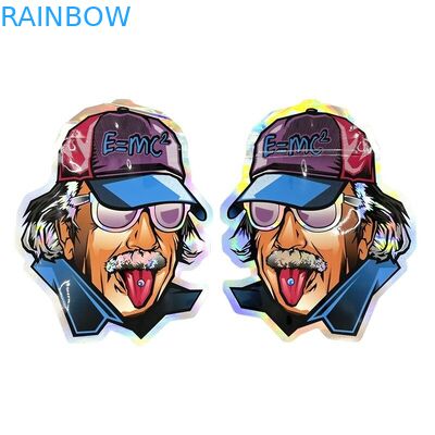 ถุงซิปพลาสติก Mylar รูปร่างไม่สม่ำเสมอกลิ่น Proof 3.5g 7g