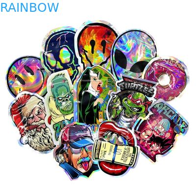 ถุงซิปพลาสติก Mylar รูปร่างไม่สม่ำเสมอกลิ่น Proof 3.5g 7g