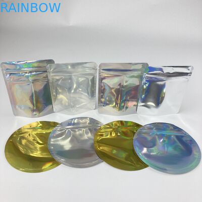 อลูมิเนียมฟอยล์ชาบรรจุภัณฑ์ขนมขบเคี้ยวยืนขึ้นถุงซิปปรับแต่ง