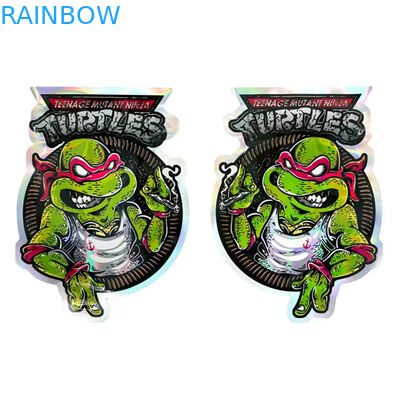 3.5g 7g Resealable Zipper Mylar บรรจุภัณฑ์อาหารรูปร่างไม่สม่ำเสมอสำหรับ Candy Cookie