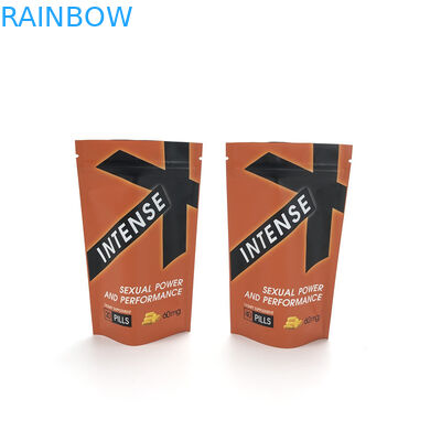 ถุง CBD แบบกำหนดเอง Stand Up Doypack Matte Aluminium Foil Baggies Food Package