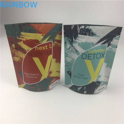 ถุง CBD แบบกำหนดเอง Stand Up Doypack Matte Aluminium Foil Baggies Food Package