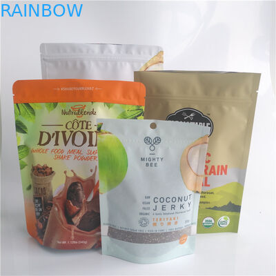 CBD Coffee Bean Bag พลาสติก Stand Up Pouch สำหรับ Candy Cookies Snacks Packaging