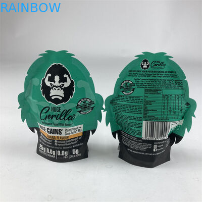 รูปร่างผิดปกติกลิ่นลามิเนตพิสูจน์ Mylar 3.5g 7g 14g 28g Soft Touch Ziplock Mylar กระเป๋า