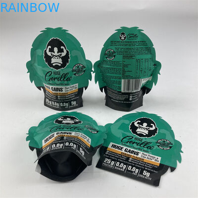 รูปร่างผิดปกติกลิ่นลามิเนตพิสูจน์ Mylar 3.5g 7g 14g 28g Soft Touch Ziplock Mylar กระเป๋า