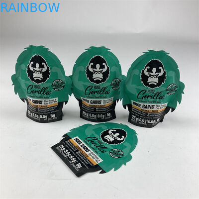 รูปร่างผิดปกติกลิ่นลามิเนตพิสูจน์ Mylar 3.5g 7g 14g 28g Soft Touch Ziplock Mylar กระเป๋า