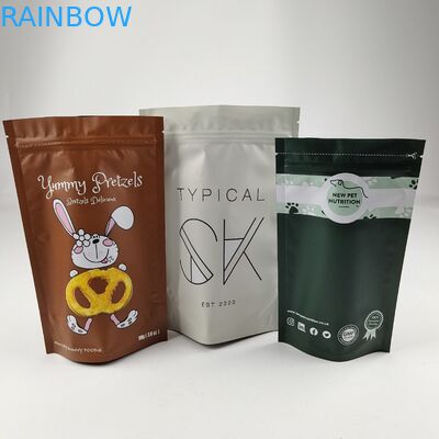 Custom 250g 500g PET Food Stand Up Pouch เป็นมิตรกับสิ่งแวดล้อมย่อยสลายได้