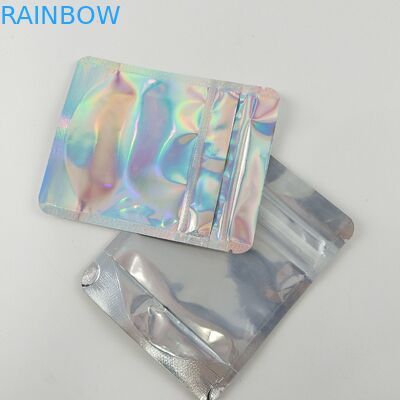 ถุงบรรจุภัณฑ์ Ziplock Childproof Childproof ล้างฟอยล์ด้านหน้ากลับกินได้สำหรับอาหาร