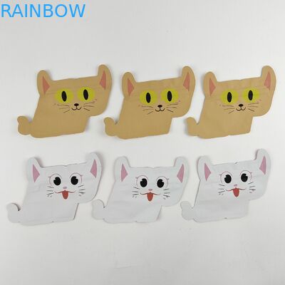 ถุงบรรจุภัณฑ์ฟอยล์รูปทรงไม่ซ้ำเกรดอาหารการพิมพ์ดิจิตอล Die Cut Stand Up Zipper Pouch