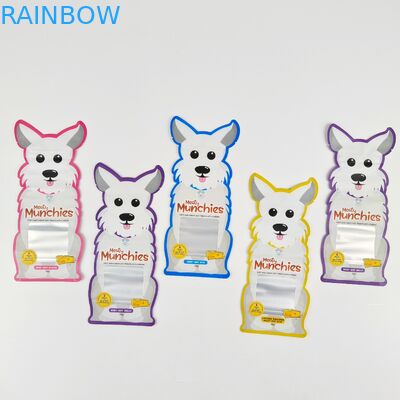 Childproof Ziplock Mylar ยืนขึ้นถุง 3.5g พิเศษ Die Cut 50 - 200microns ความหนา