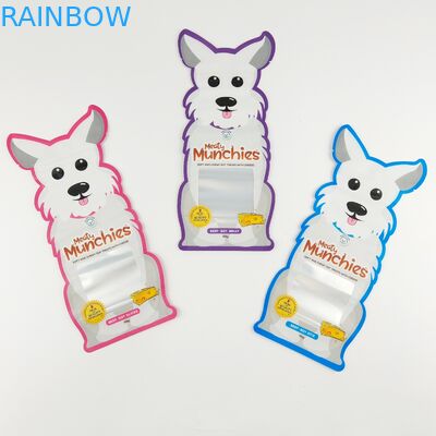 กระเป๋า Mylar พิมพ์แบบกำหนดเองรูปทรงพิเศษ Die Cut กระเป๋าผิดปกติพร้อมซิป