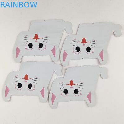 ถุง Ziplock Mylar รูปพลาสติก Childproof Digital พิมพ์ถุงบรรจุภัณฑ์ฟอยล์ไม่สม่ำเสมอ