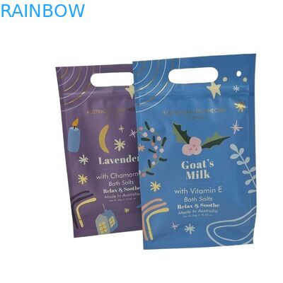 การออกแบบที่กำหนดเอง Stand Up Zipper Pouch Body Scrub บรรจุภัณฑ์อลูมิเนียมฟอยล์ Mylar Bags