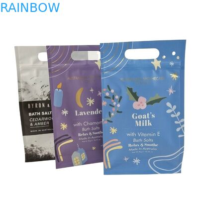 การออกแบบที่กำหนดเอง Stand Up Zipper Pouch Body Scrub บรรจุภัณฑ์อลูมิเนียมฟอยล์ Mylar Bags