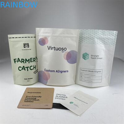 ฟันใส Aligners Mylar บรรจุภัณฑ์ถุง MOPP กระดาษคราฟท์ PE ด้านเดียวใส