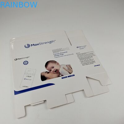 กล่องเก็บกระดาษแข็ง 400 กรัมกล่องบรรจุภัณฑ์นมสี่เหลี่ยมแบบกำหนดเอง