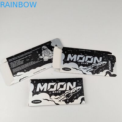 ช็อกโกแลตแคนดี้บาร์บรรจุภัณฑ์อาหารกล่องกระดาษพิมพ์แบบกำหนดเองกล่องอาหารกระดาษแข็ง