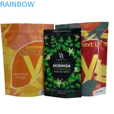 ซิปกันความชื้น Stand Up Pouch สำหรับบรรจุภัณฑ์ชากาแฟอาหาร