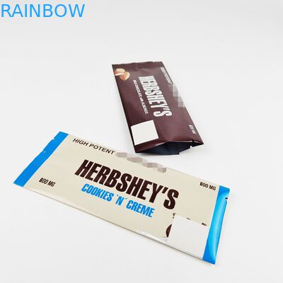Cannabinoids ช็อกโกแลตบาร์ถุงพลาสติกรีไซเคิลถุงฟอยล์พิมพ์ดิจิตอล