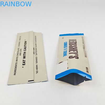 อลูมิเนียมฟอยล์ถุงบรรจุภัณฑ์ช็อคโกแลตกลับปิดผนึกถุง Mylar พิมพ์แบบกำหนดเอง