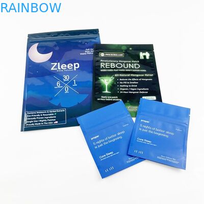 กระดาษคราฟท์ฟอยล์ย่อยสลายได้ทางชีวภาพถุงซองเปล่าตัวอย่างเครื่องสำอางถุงปิดผนึกสามด้าน