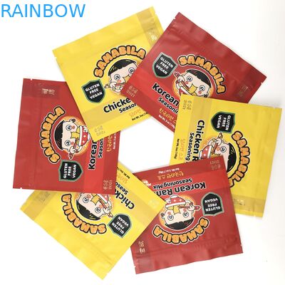 ถุง Mylar พิมพ์แบบกำหนดเองใสถุงกันกลิ่น 3.5g ถุงฟอยล์ Ziplock กินได้