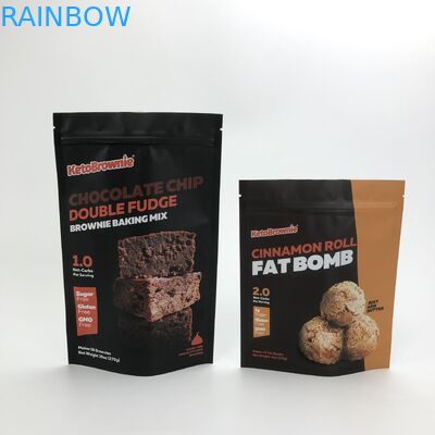 พิมพ์แบบกำหนดเอง 3.5g Smell Proof Pouch Candy Chocolate Cookies ถุงบรรจุขนมขบเคี้ยว