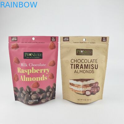 ถุงบรรจุอาหารที่กินได้กลิ่นกันกลิ่น 3.5g 7g 14g 28g Stand Up Mylar Food Bags