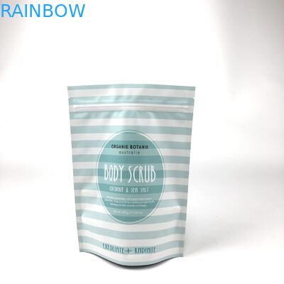 Zip Mylar Stand Up Pouches Gravnre Printing สำหรับเกลืออาบน้ำขัดตัว