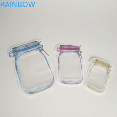 ถุงโฮโลแกรม Mylar Ziplock Smell Proof Die Cut 3.5g Child Proof Mylar Bag