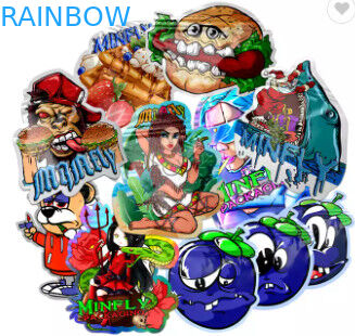 ถุงบรรจุอาหารที่กินได้ Soft Touch 3.5g ถุง Mylar Die Cut รูปร่างพิเศษคุกกี้