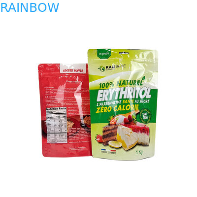 3.5g ถุงซิปล็อคกันกลิ่นกลิ่นคุกกี้แบบกำหนดเองถุงซิปล็อคฟอยล์สีขาว