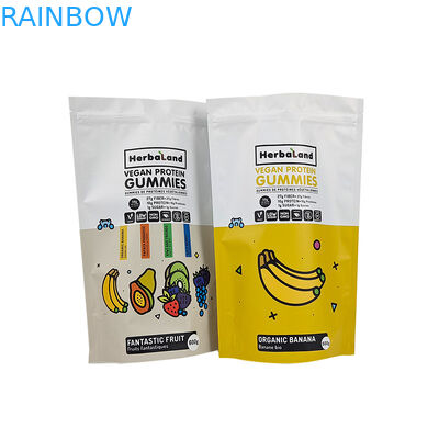 ถุงซิปล็อคฟอยล์อลูมิเนียม Mylar แบบกำหนดเองสำหรับบรรจุภัณฑ์อาหารที่กินได้