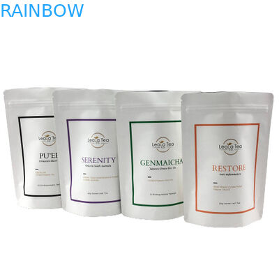 โลโก้ที่กำหนดเองเมล็ดกาแฟขาวชา Mylar ถุงอลูมิเนียมฟอยล์กันกลิ่น