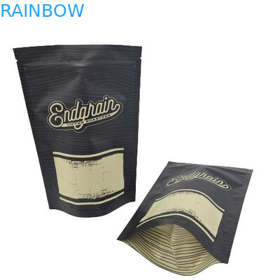 บรรจุภัณฑ์ชากาแฟถุง Ziplock Frosted สีขาวกันกลิ่นพร้อมโลโก้ของคุณ