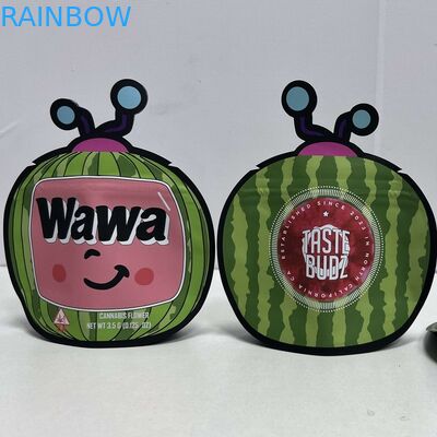 ฟอยล์พลาสติกบรรจุภัณฑ์ธูปสมุนไพรถุง Mylar ยืนขึ้นกระเป๋ากัญชาดอกไม้