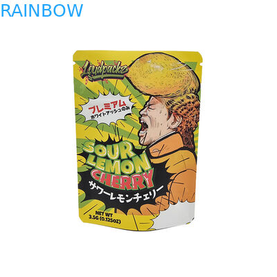 ยืนขึ้นขนมขบเคี้ยวถุงพลาสติกซิป Mylar กระเป๋าบรรจุภัณฑ์ขนมคุกกี้