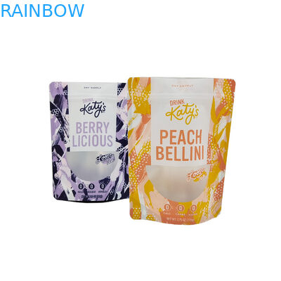 ยืนขึ้นขนมขบเคี้ยวถุงพลาสติกซิป Mylar กระเป๋าบรรจุภัณฑ์ขนมคุกกี้