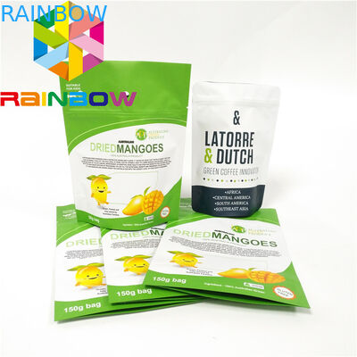 ยืนขึ้นขนมขบเคี้ยวถุงพลาสติกซิป Mylar กระเป๋าบรรจุภัณฑ์ขนมคุกกี้