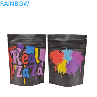 Smell Proof CMYK Ziplock ถุงใส่ขนมขบเคี้ยว Mylar สำหรับแพ็คเกจ 3.5g 200 Microms