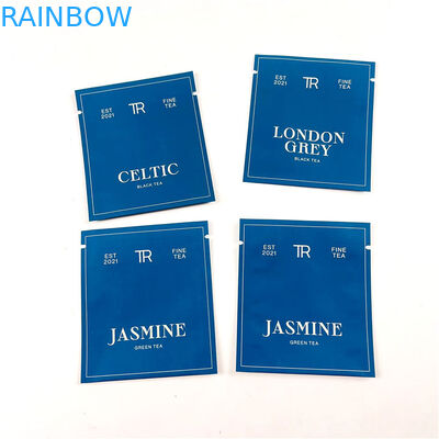 500Ppcs การพิมพ์บรรจุภัณฑ์ถุง Mylar สำหรับถุงซีลความร้อนชาเขียวดำ